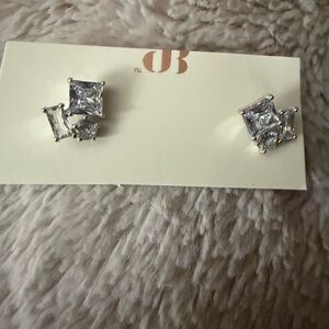 Dazzling Silver Crystal Earrings